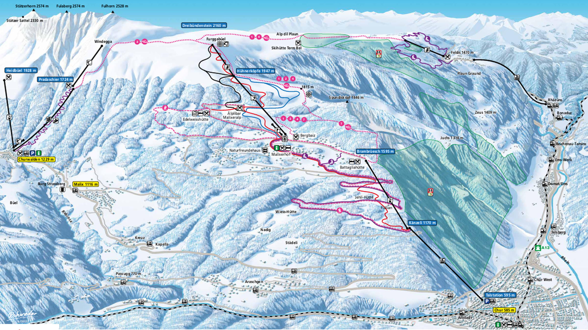 Chur-Dreibündenstein - Brambrüesch